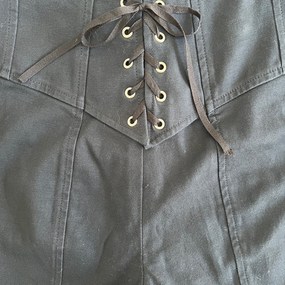 Nanette Lapore Ultra High Rise Tuxeso Corset Back Button-Front Pants - Picture 4 of 7